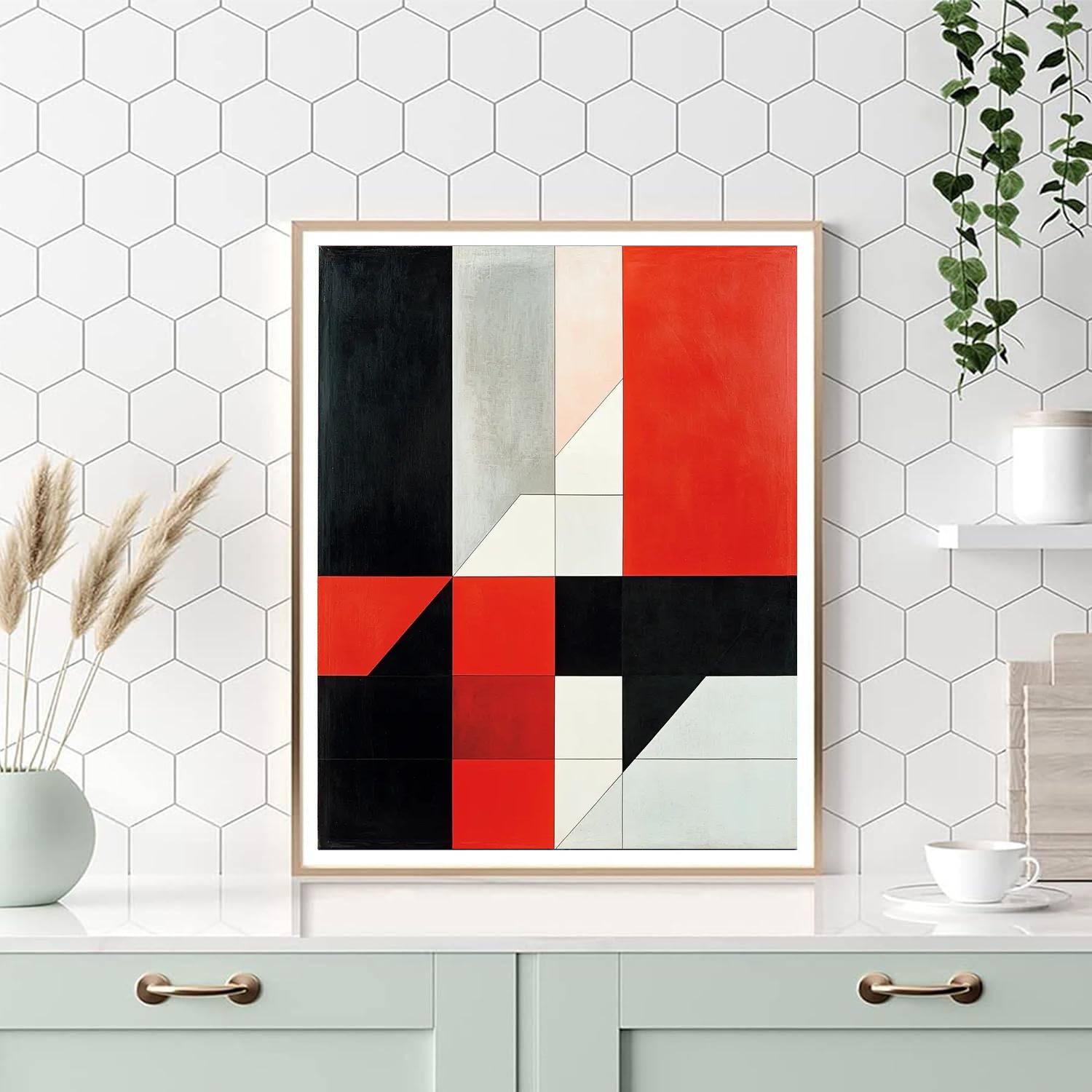 Kazimir Malevich Inspired Metaphysical Forms  Paint By Color