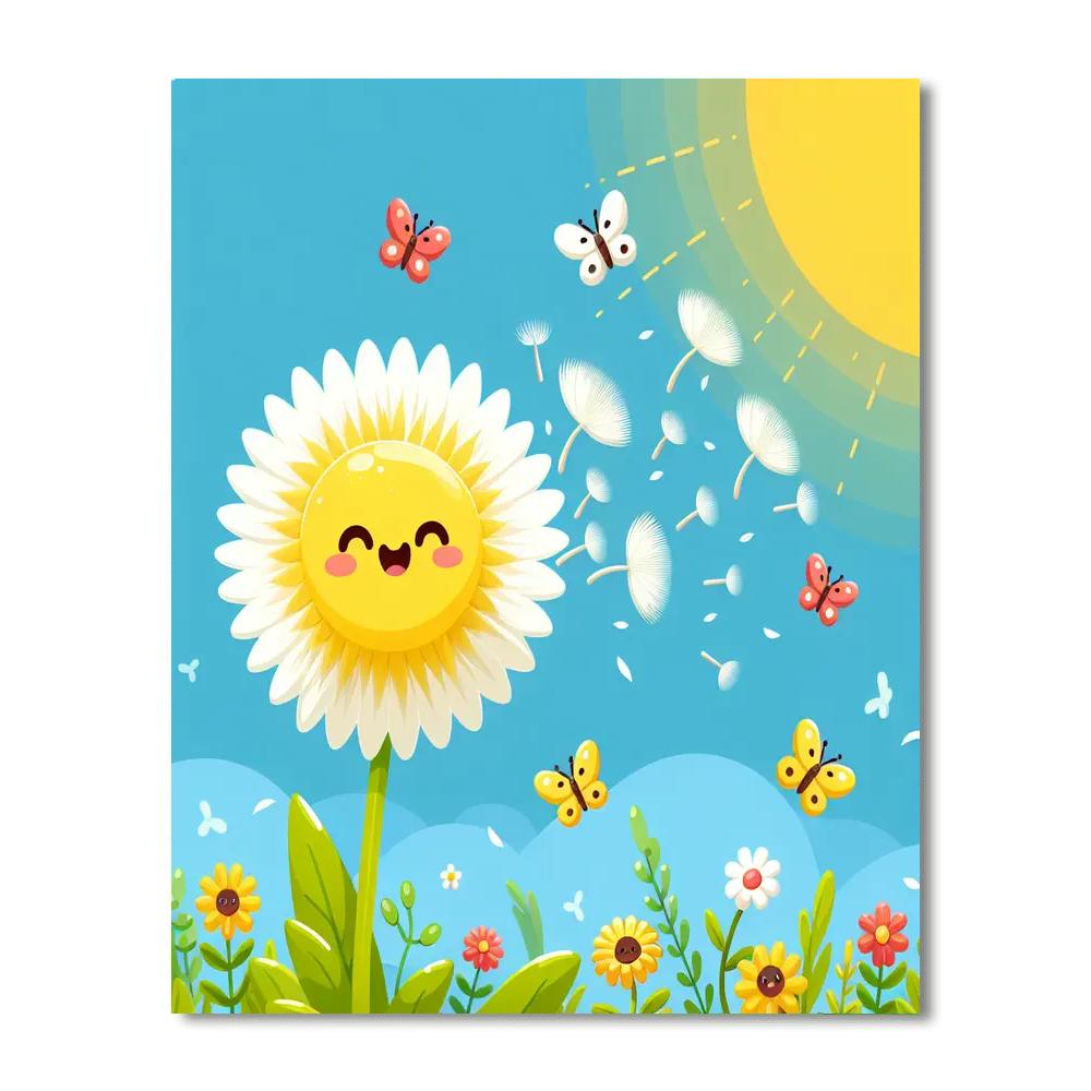 Dandy Dandelion Numbered Painting Kits