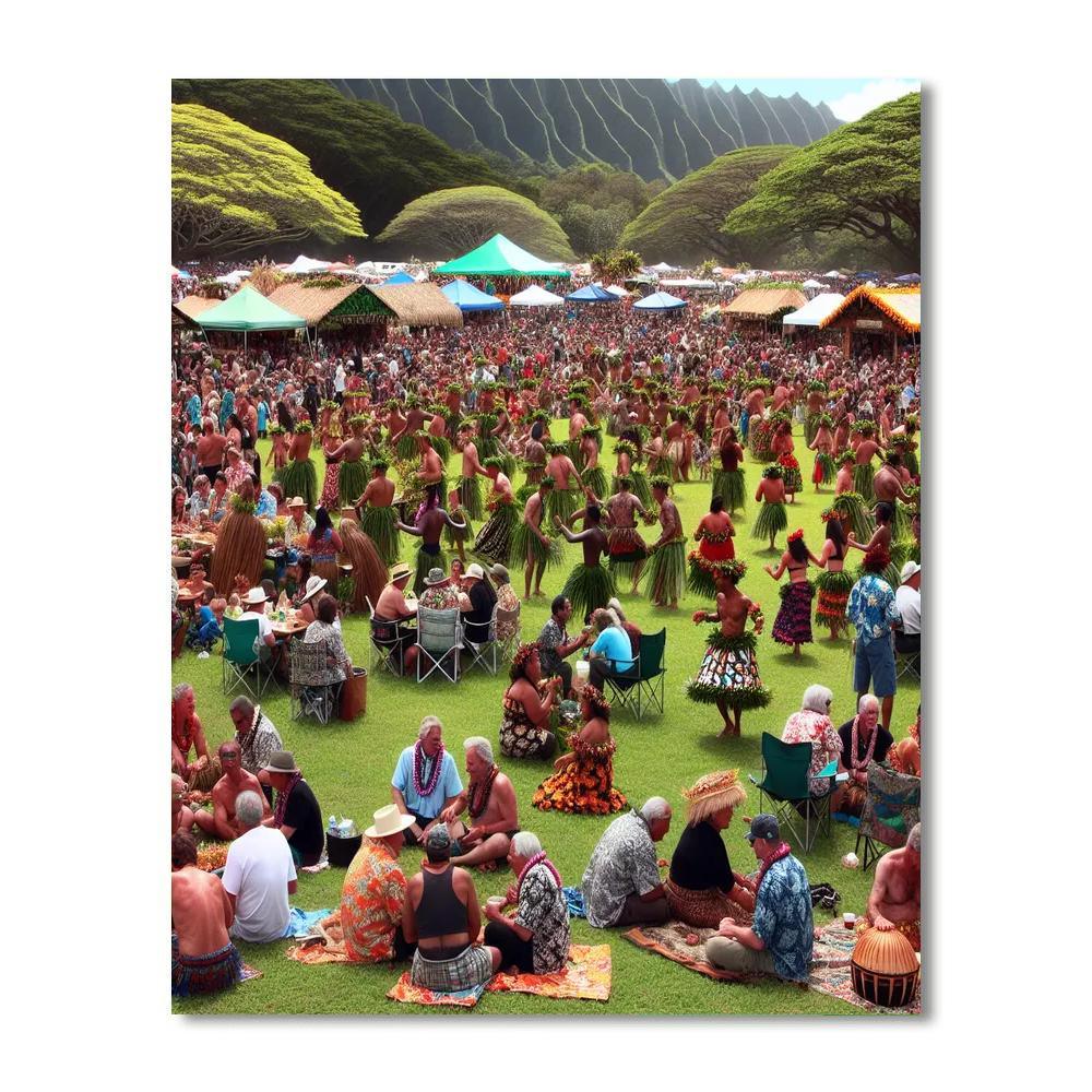The Pahoa Makahiki Festival Painting Number Kit