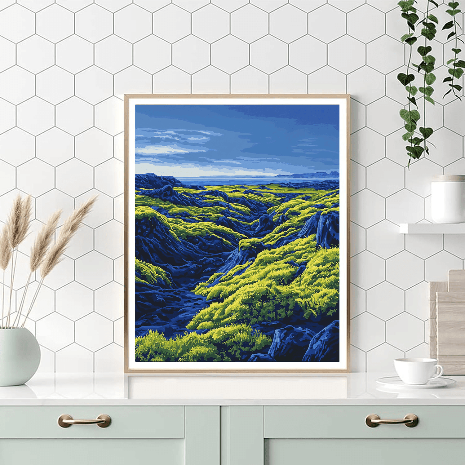 Icelandic Lava Fields - Iceland Painting By Numbers Kit