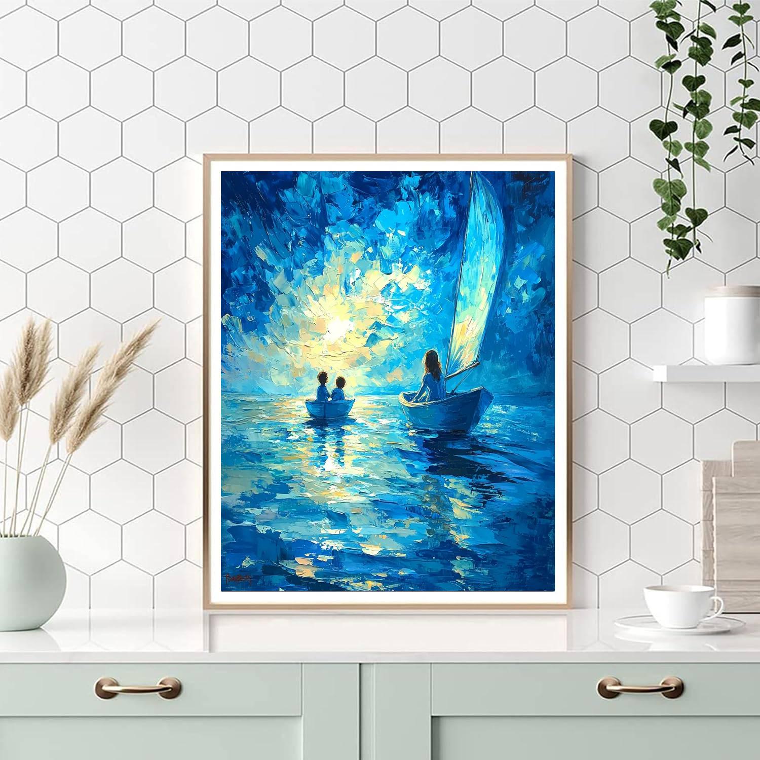 Sailing With Mother DIY Paint By Numbers