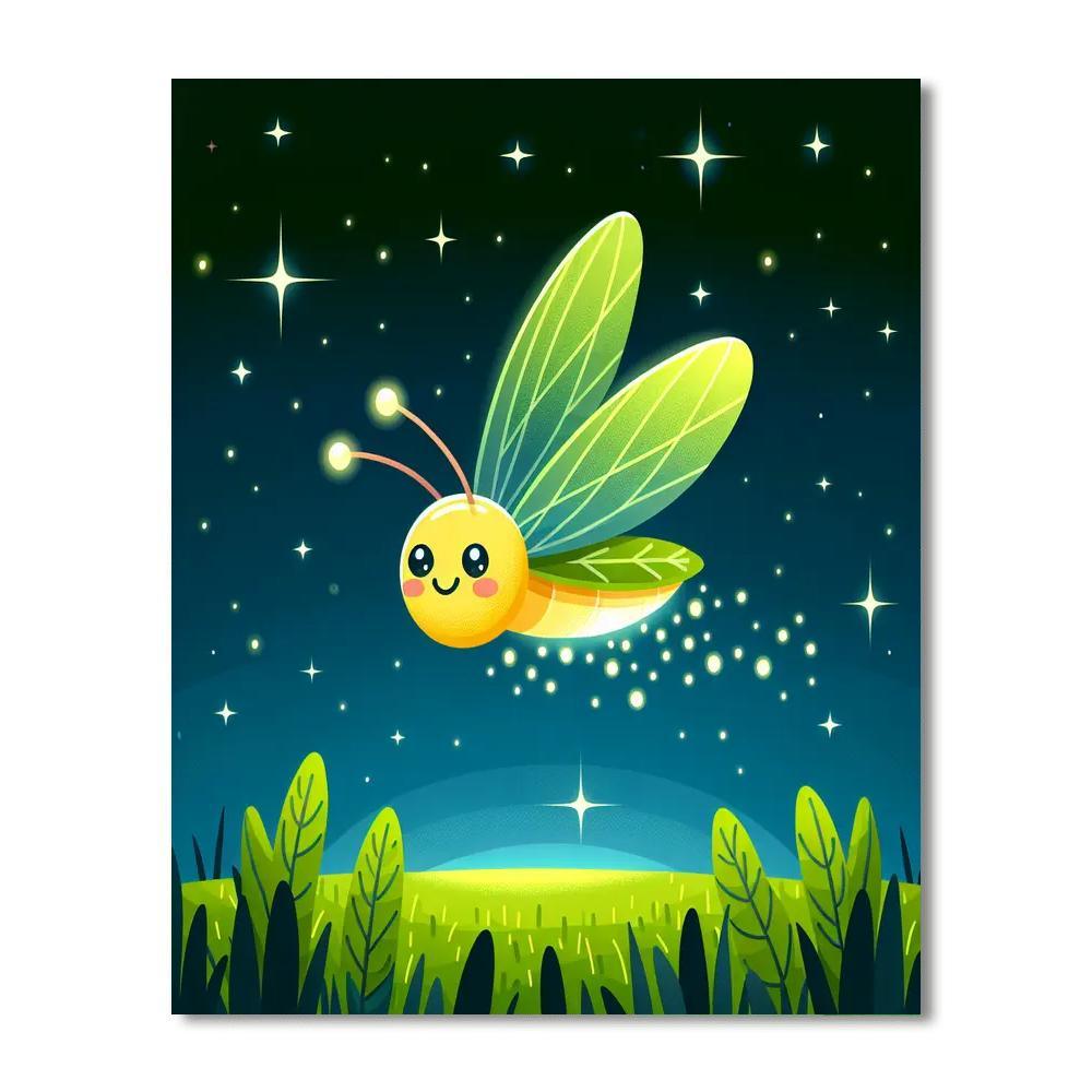 Cheerful Firefly Paint By Numbers Kits