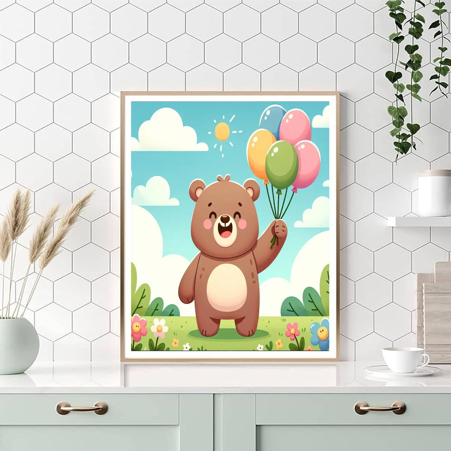 Joyful Bear Paint By Number