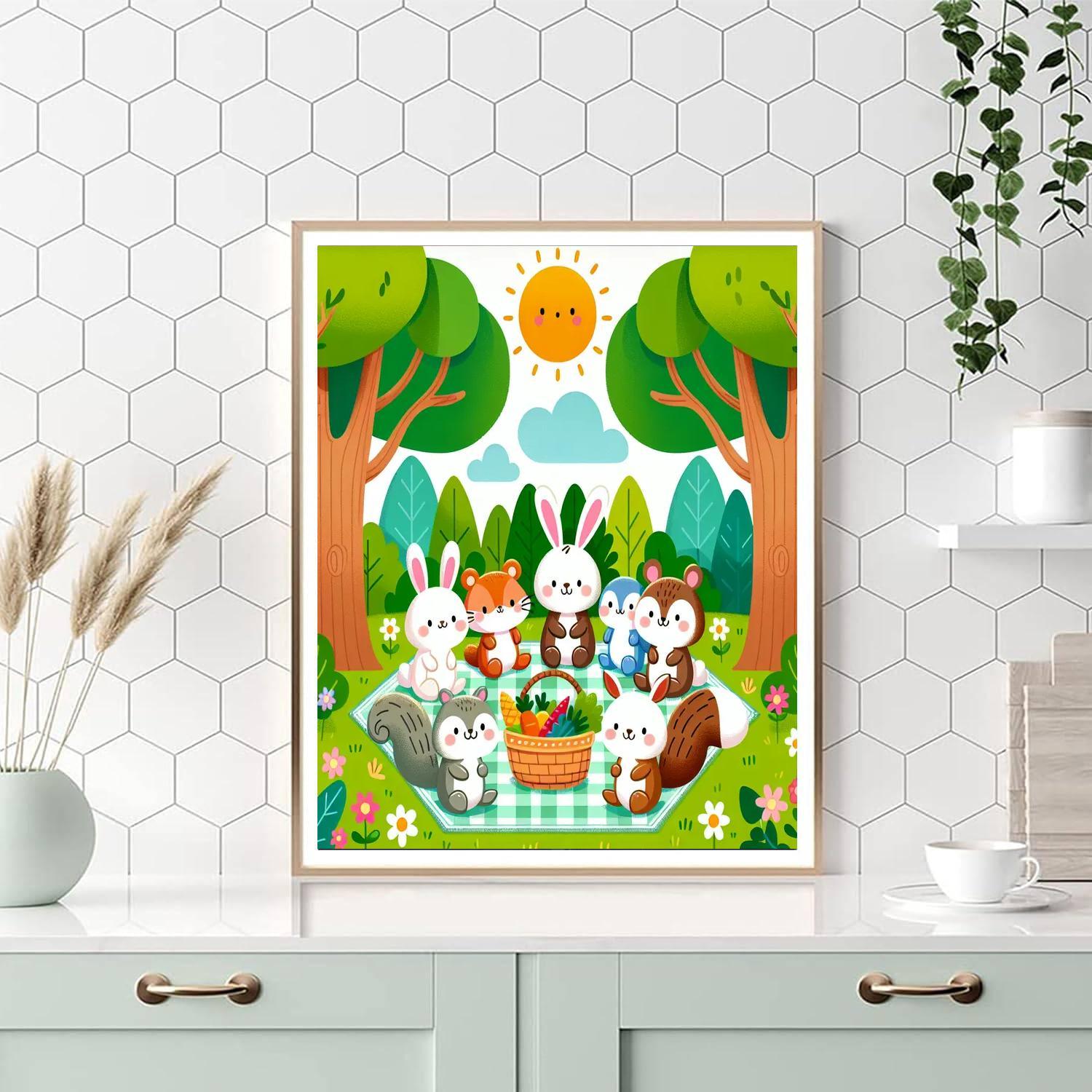 Magical Woodland Picnic Paint By Number