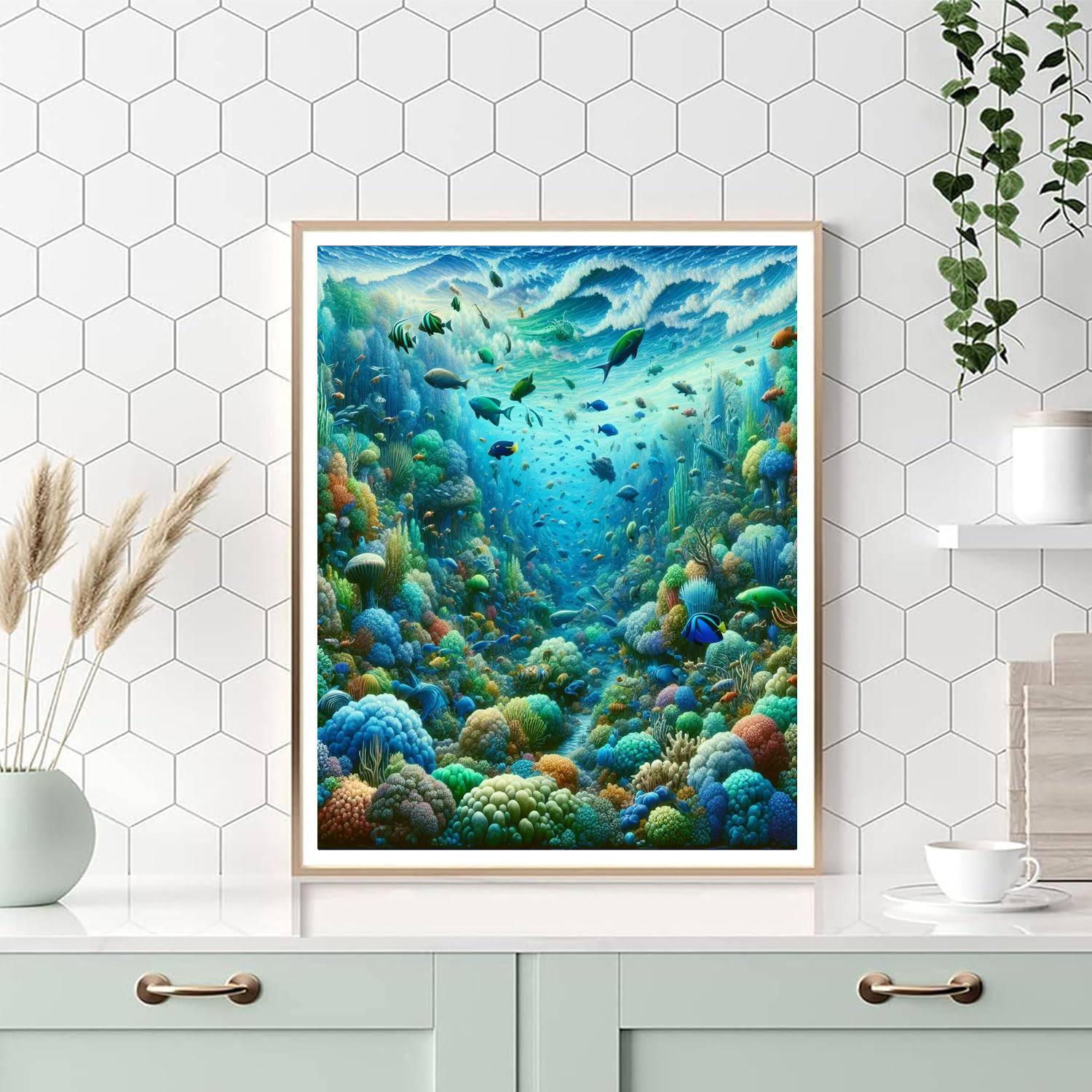 Ocean Depths Wonder Paint By Numbers Art
