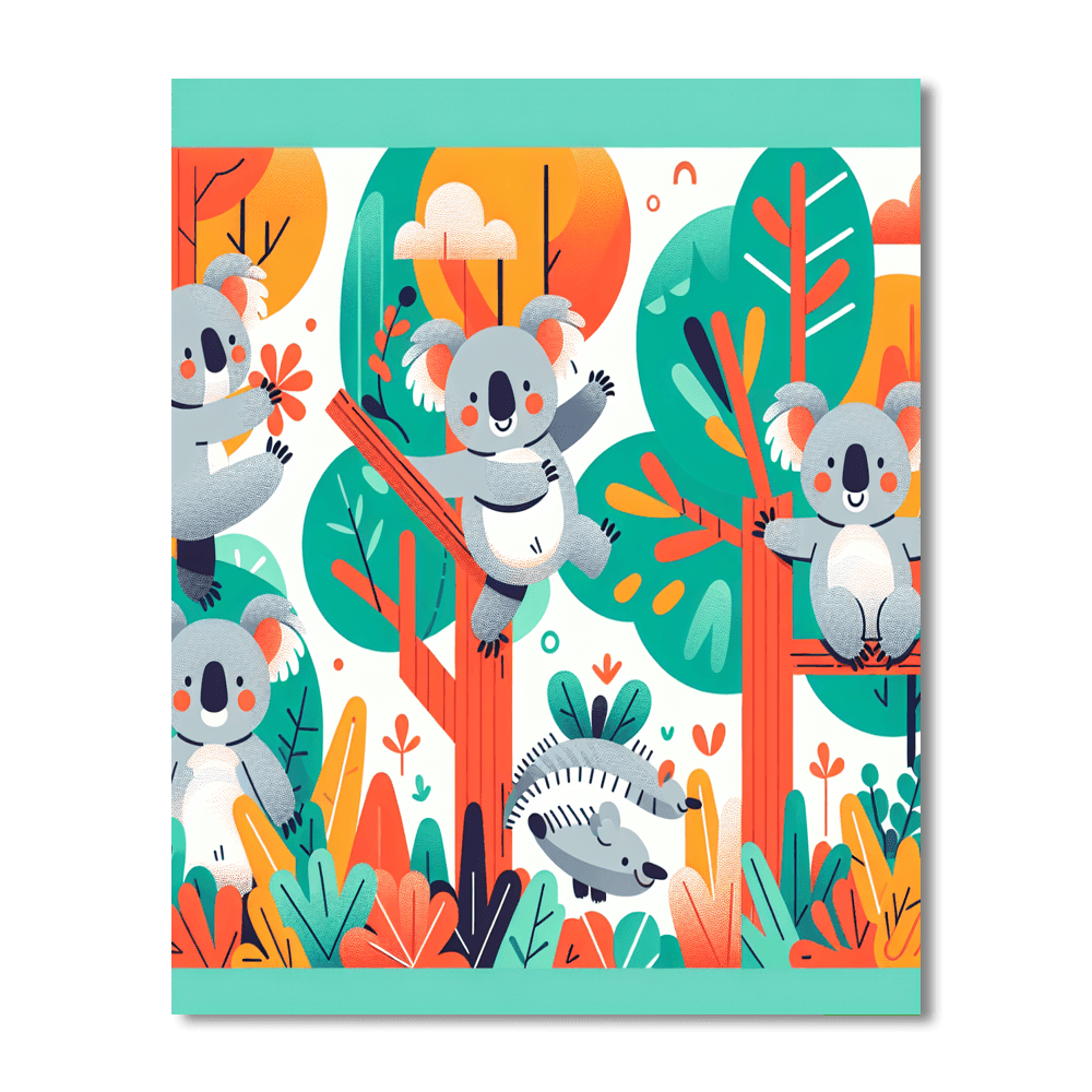 Kooky Koala Kapers Number Painting