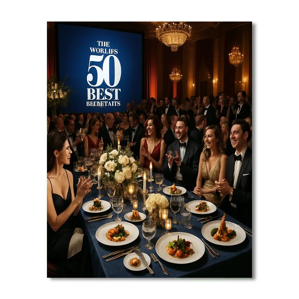 World's 50 Best Restaurants Awards Paint By Color