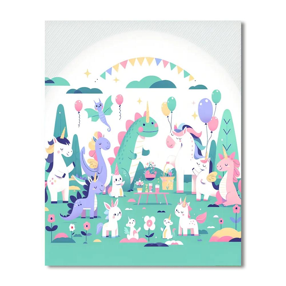 Magical Pet Party Paint By Number