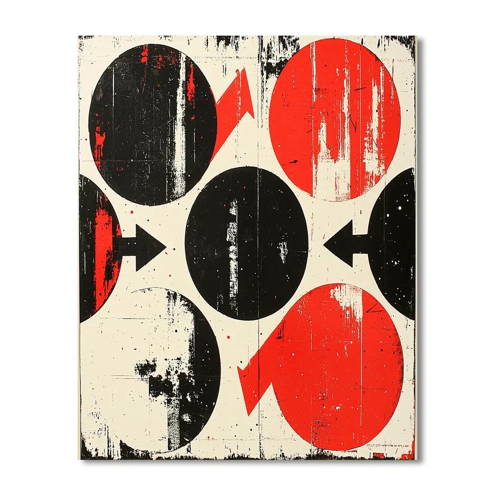 Banksy Inspired Cycle Of Excess  DIY Paint By Numbers