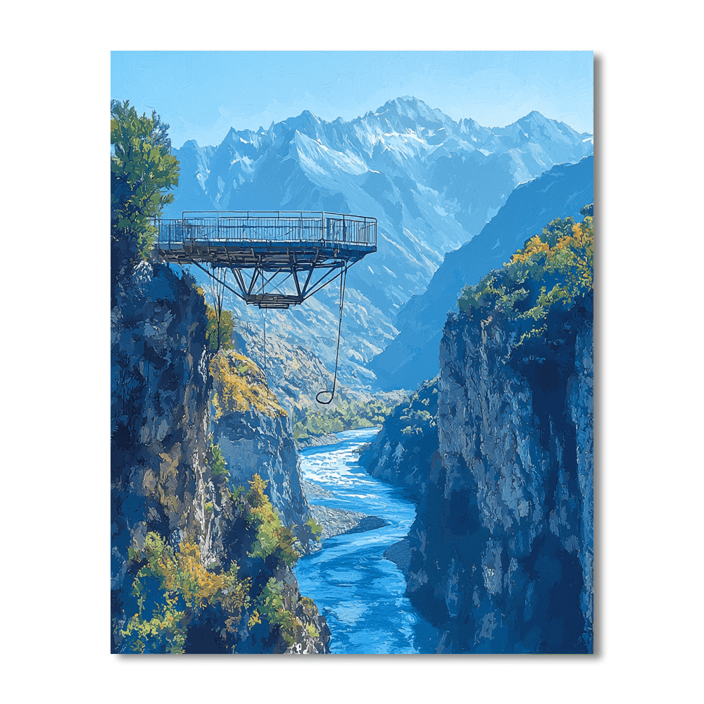 Nevis Bungy Jump - Queenstown Paint By Numbers