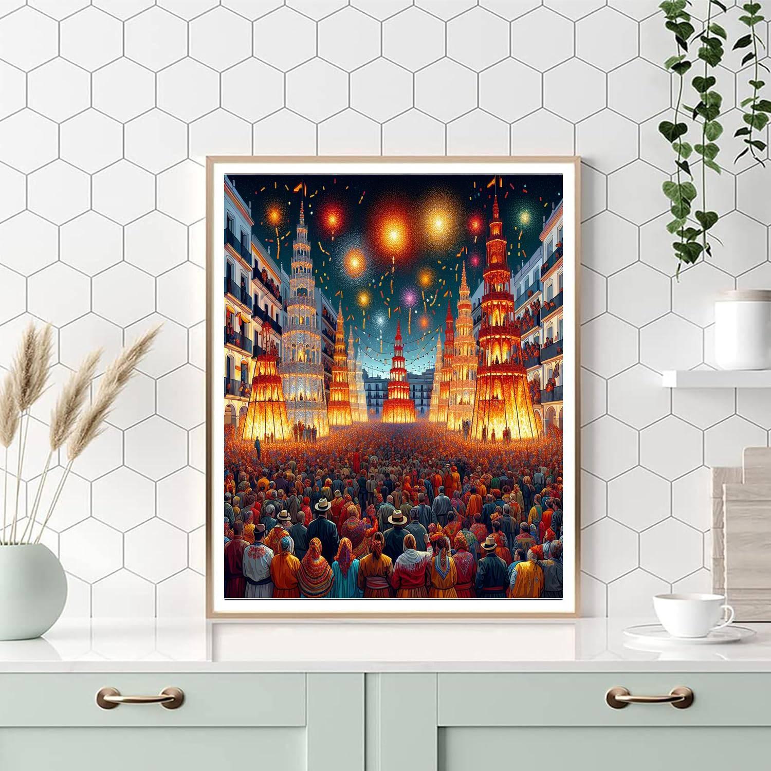 Las Fallas De Dénia - Spain Paint By Color