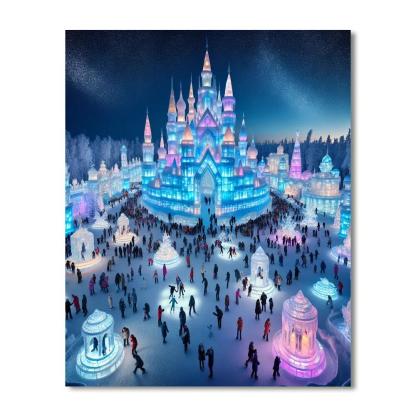 Snow And Ice Sculpture Festival - Harbin, China Paint By Numbers