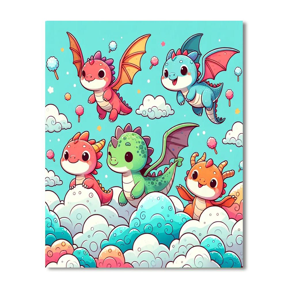 Dragon Dreamland Number Painting