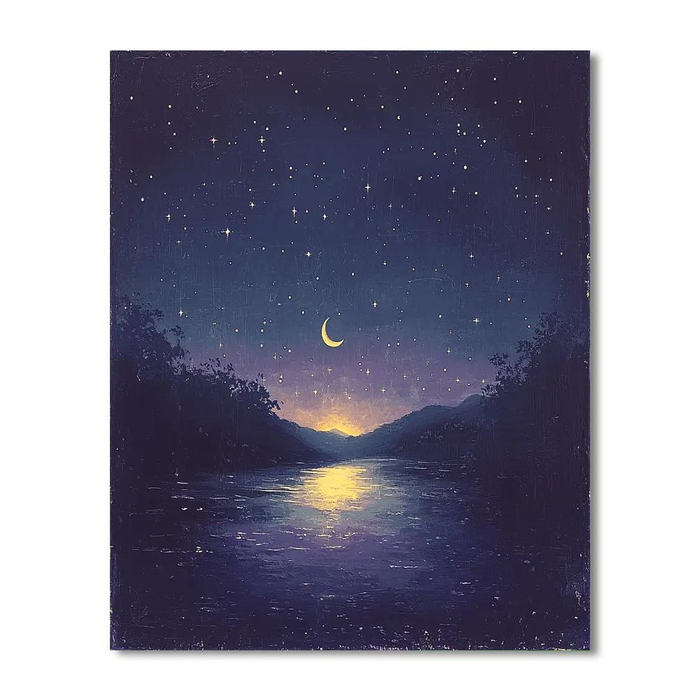 Leonardo Da Vinci Inspired Glimmering Nightscapes  Paint By Number