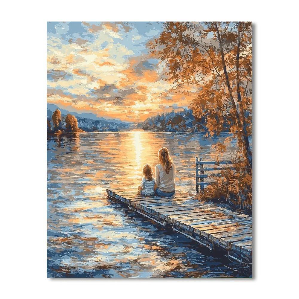 Cherished Memories By The Lake DIY Paint By Numbers