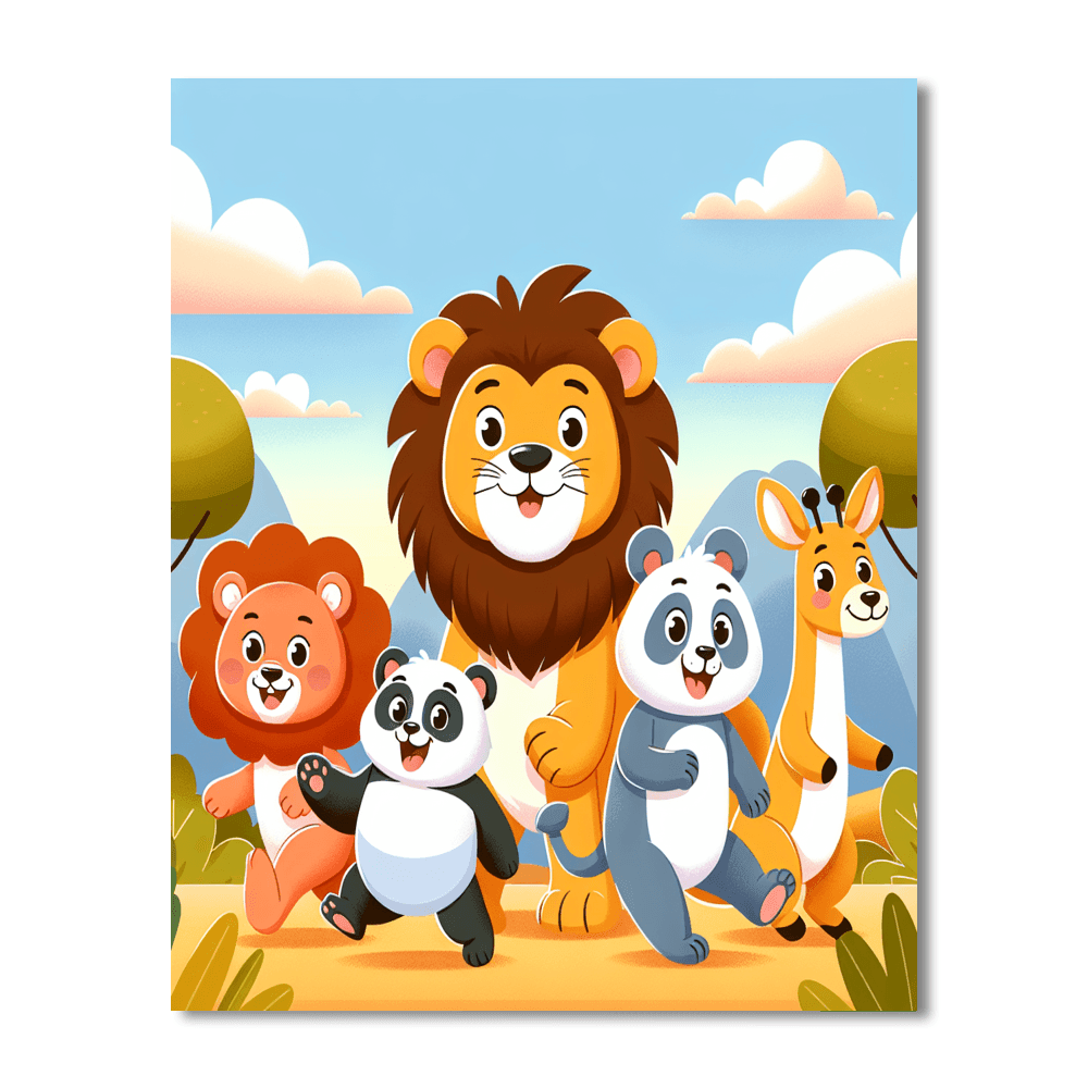 Amazing Animal Adventures Painting Number Kit