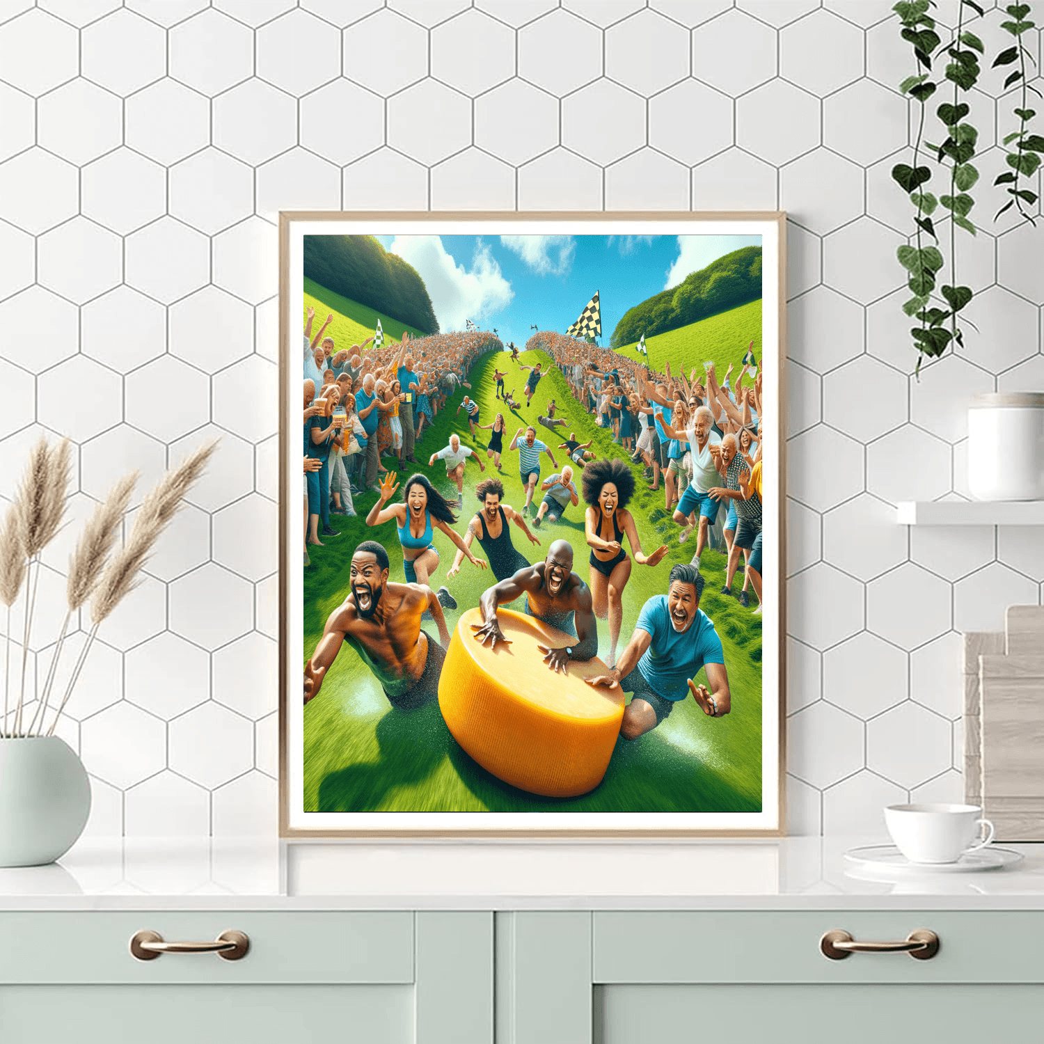 Cheese Rolling Festival - United Kingdom Number Painting