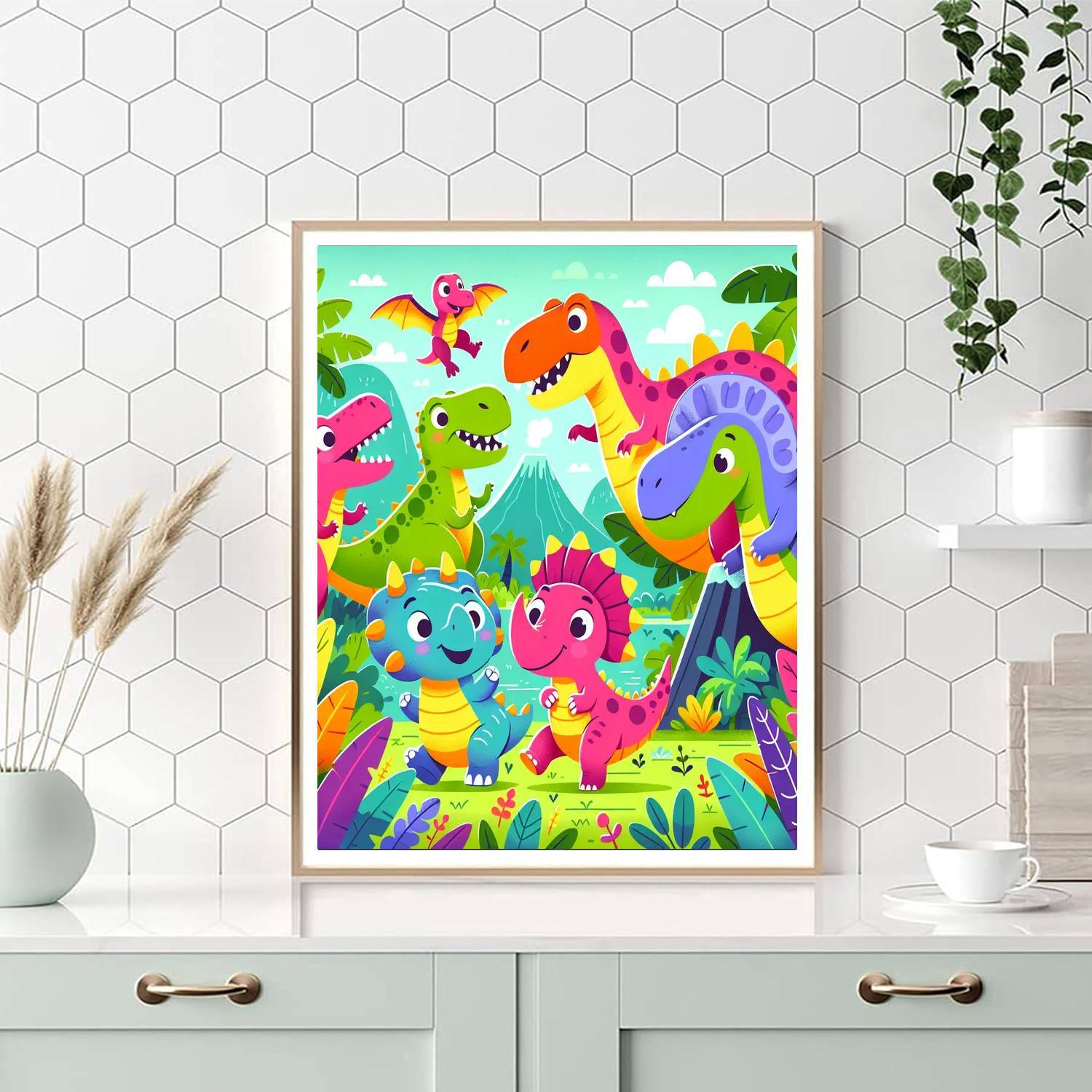 Adventurous Dino Days Paint By Number