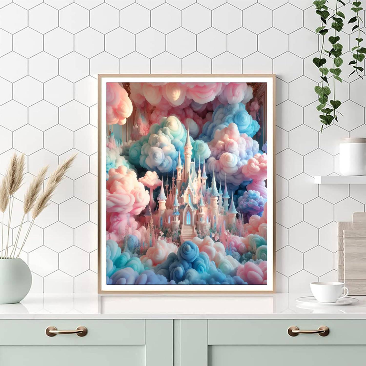 Fantasy Castle Of Dreams Numbered Painting Kits