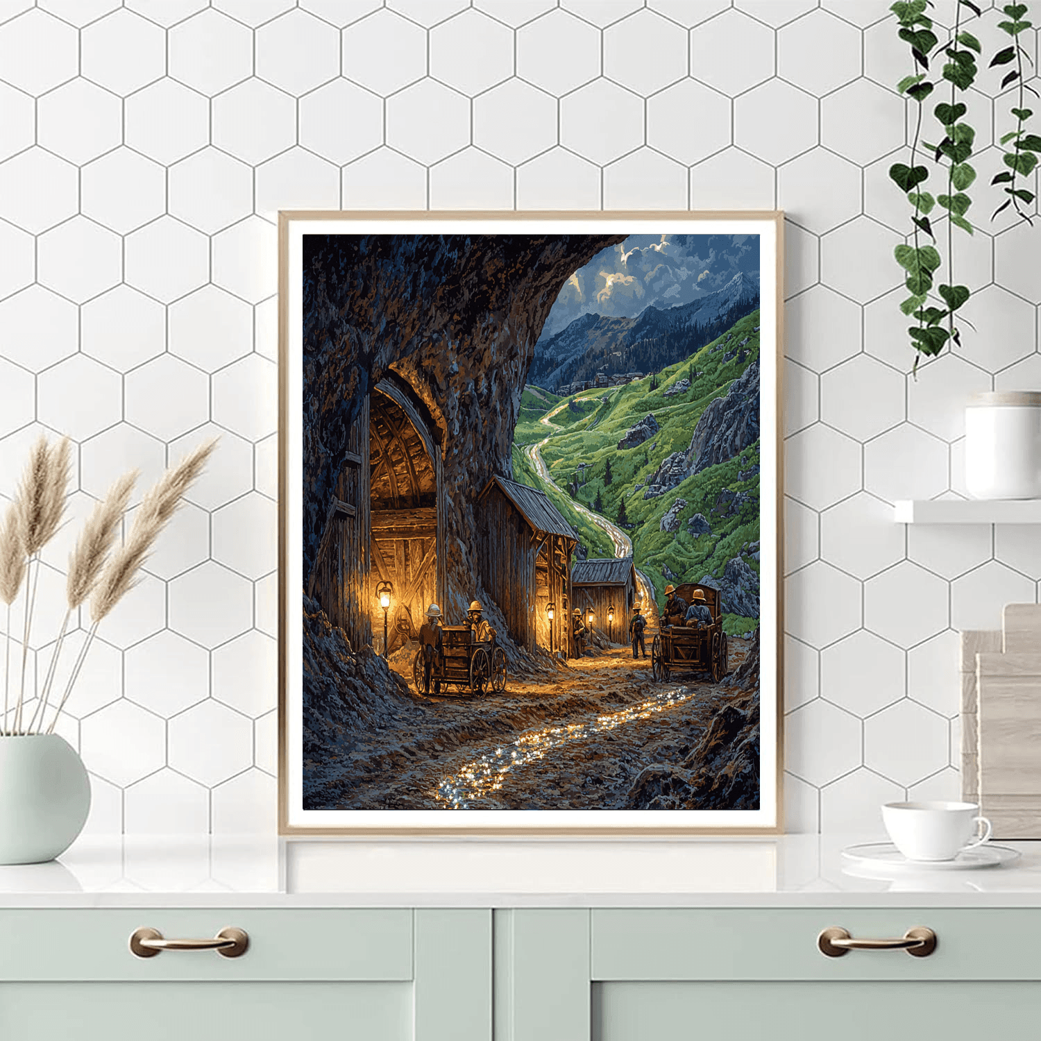 Ballarat Gold Mine - Victoria Number Painting