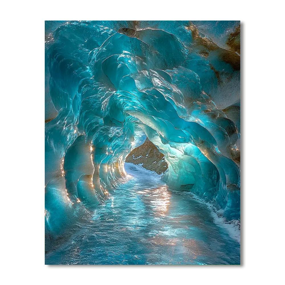 Mendenhall Ice Caves - Juneau Painting Number Kit