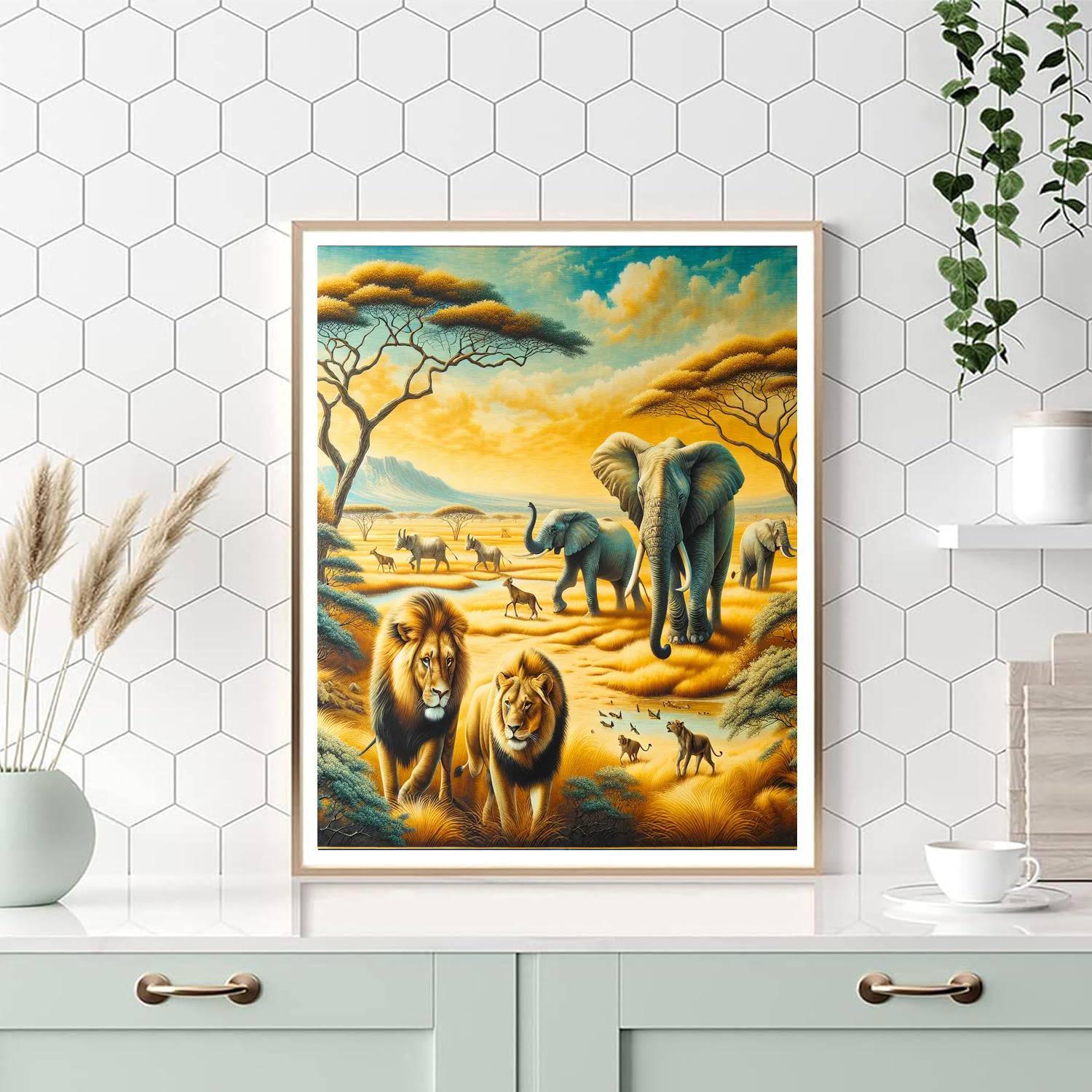 Safari Adventure Tapestry Paint By Number