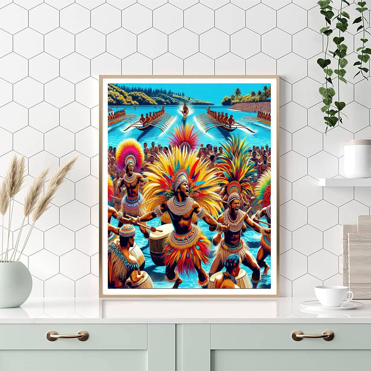 Heiva Festival - Tahiti Numbered Painting Kits