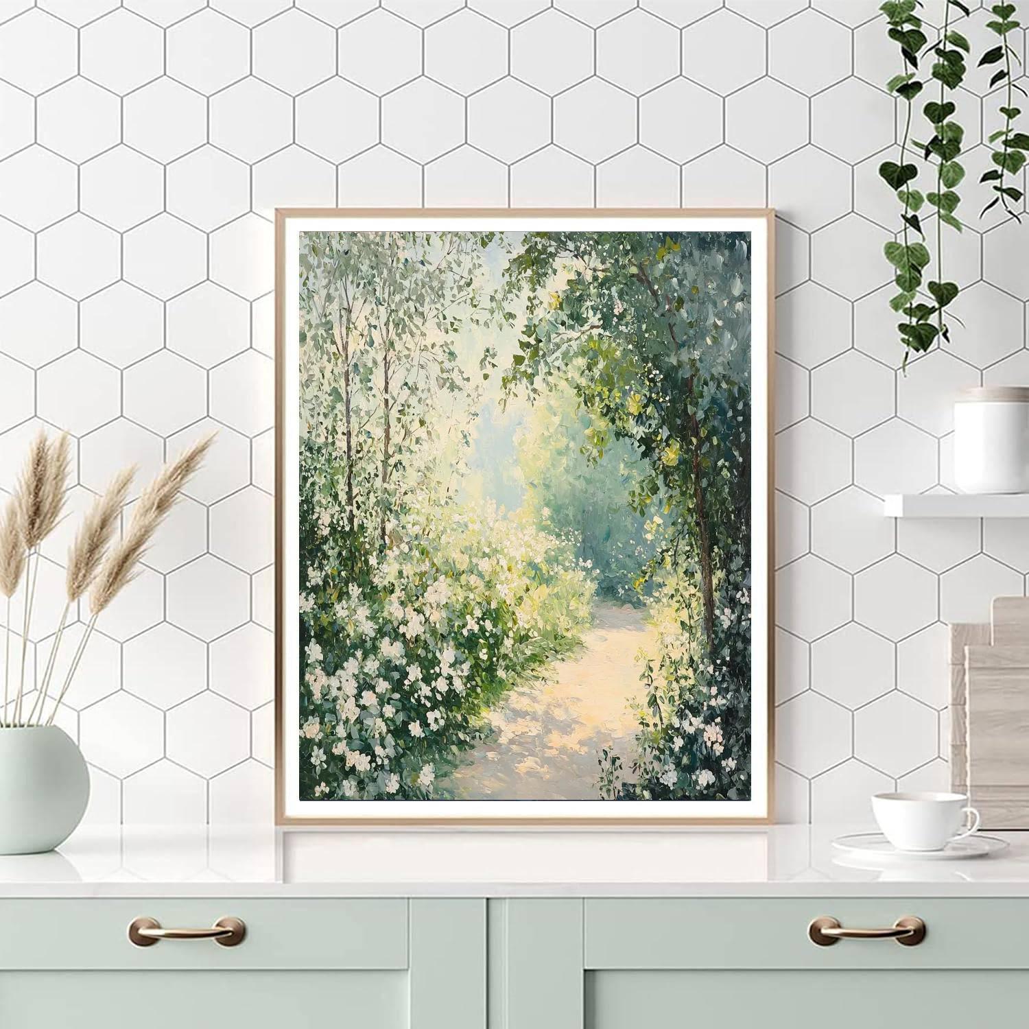 Camille Pissarro Inspired Chic Botanical Serenity  Painting By Numbers Kit