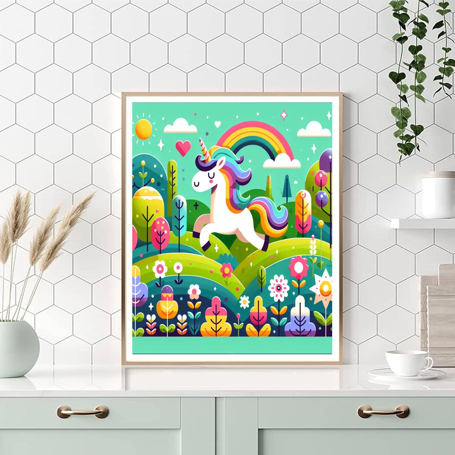 Unicorn's Utopia Number Painting