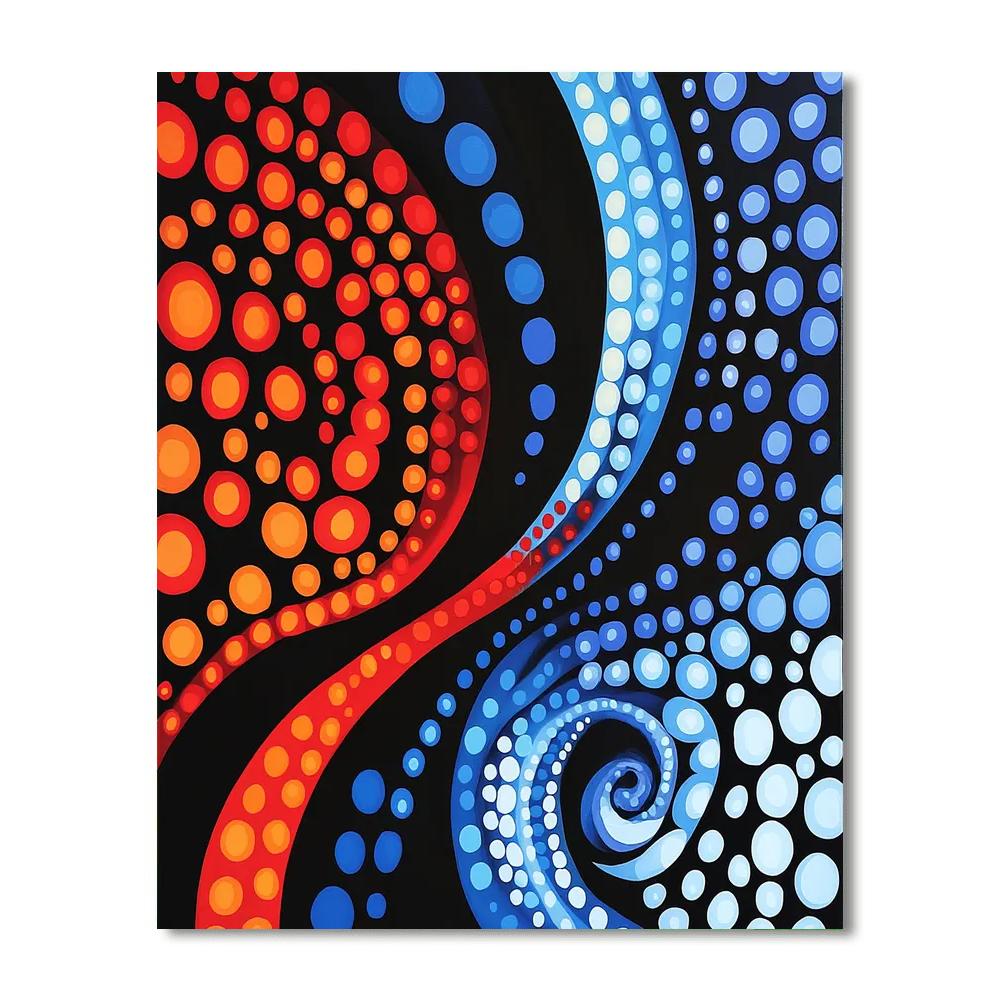 Yayoi Kusama Inspired Vibrant Whirl Of Ideas  DIY Paint By Numbers