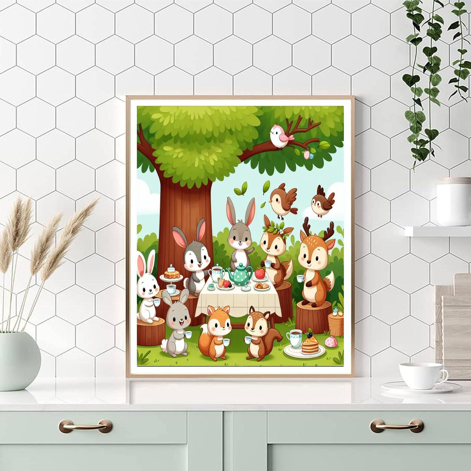 Tranquil Tea Party Paint By Color