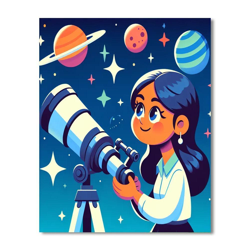 Cosmic Discovery DIY Paint By Numbers