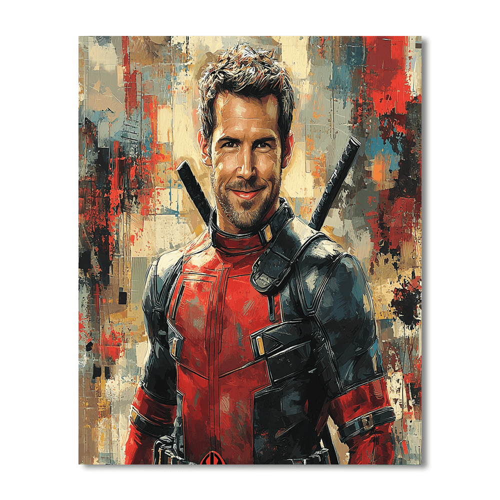 Ryan Reynolds: Unmasking The Wit Of Deadpool Paint By Number