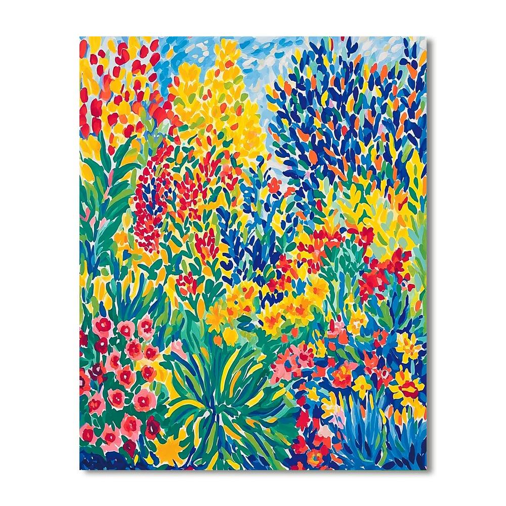 Henri Matisse Inspired Radiant Garden Of Joy  Number Painting
