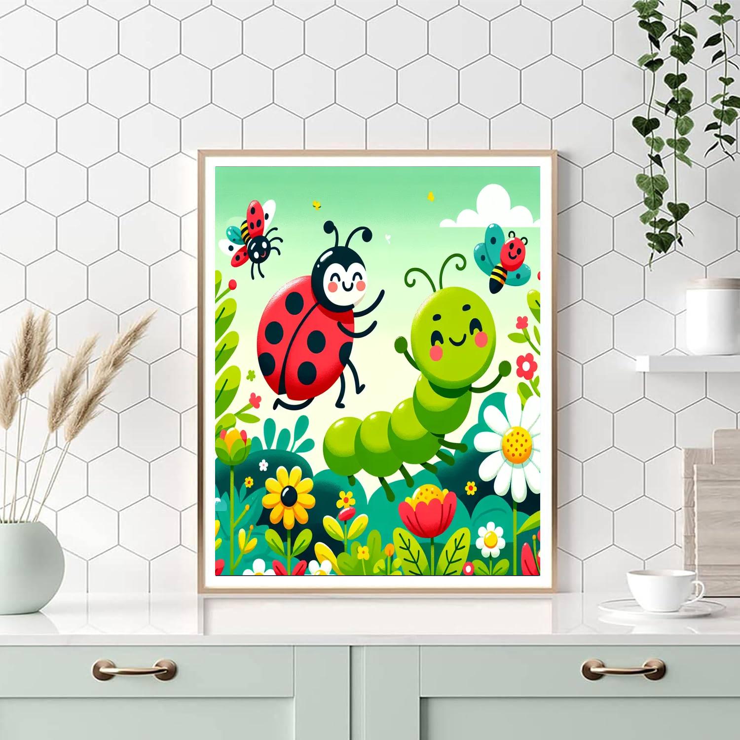 Creepy-crawly Garden Paint By Numbers