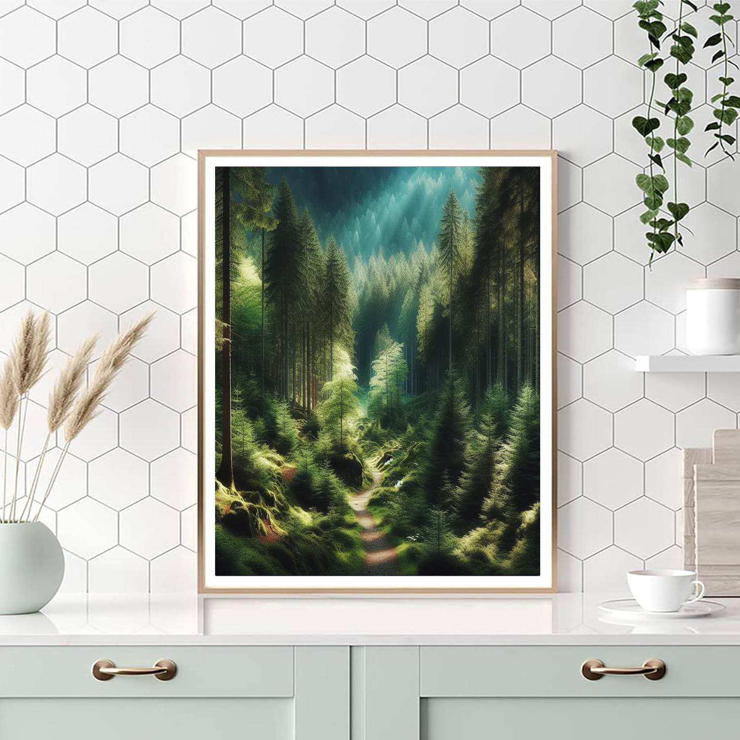 Mountain Trail Escape Paint By Numbers
