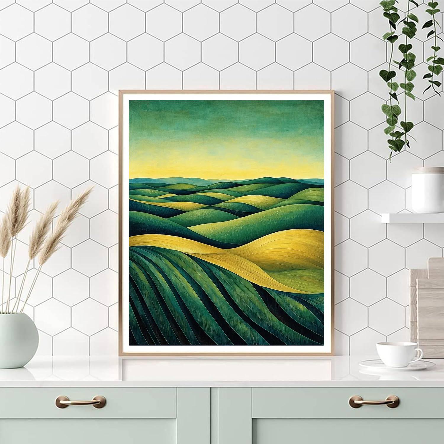 Nandalal Bose Inspired Fields Of Reverie  Paint By Numbers