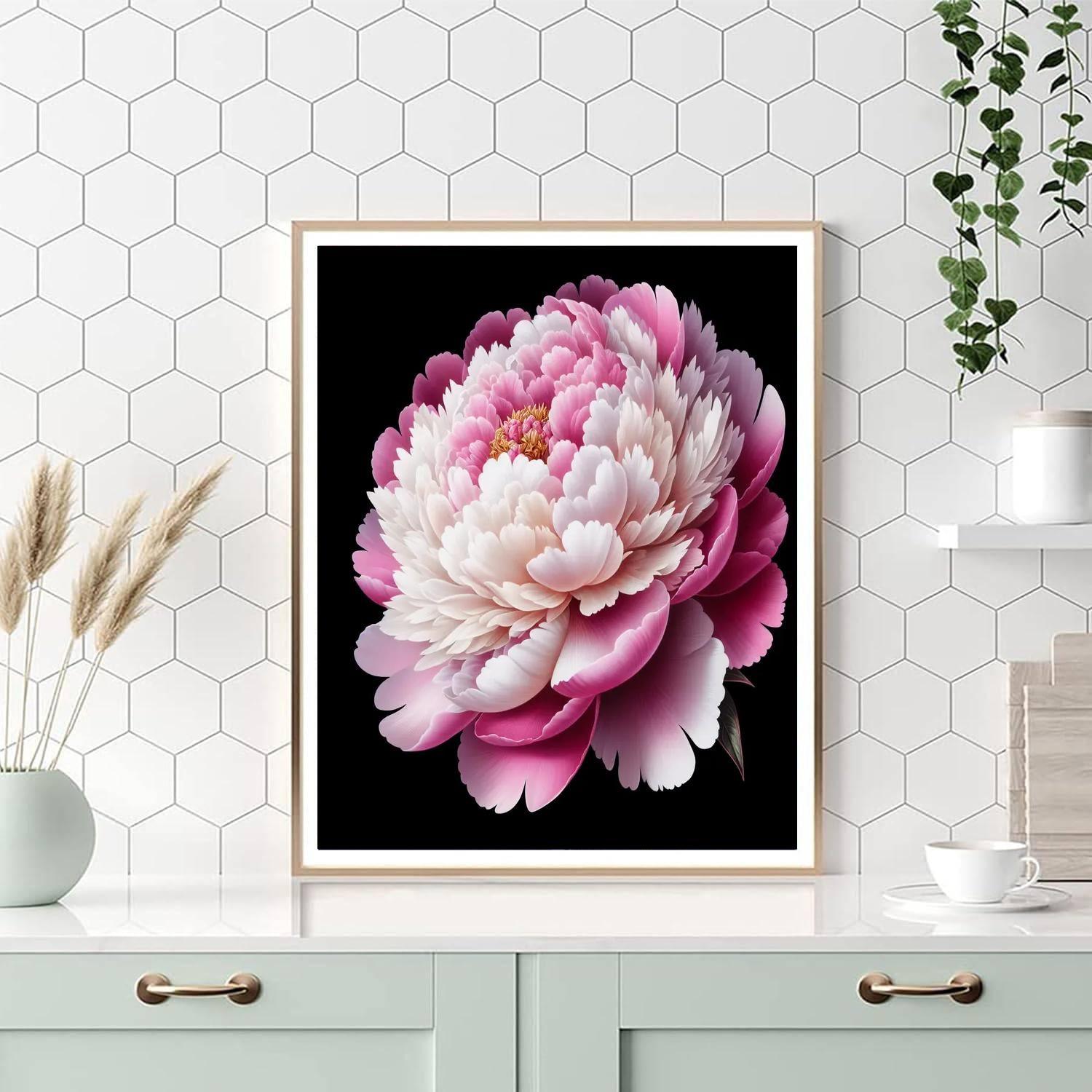 Elegant Peony Blossom Paint By Numbers Kits
