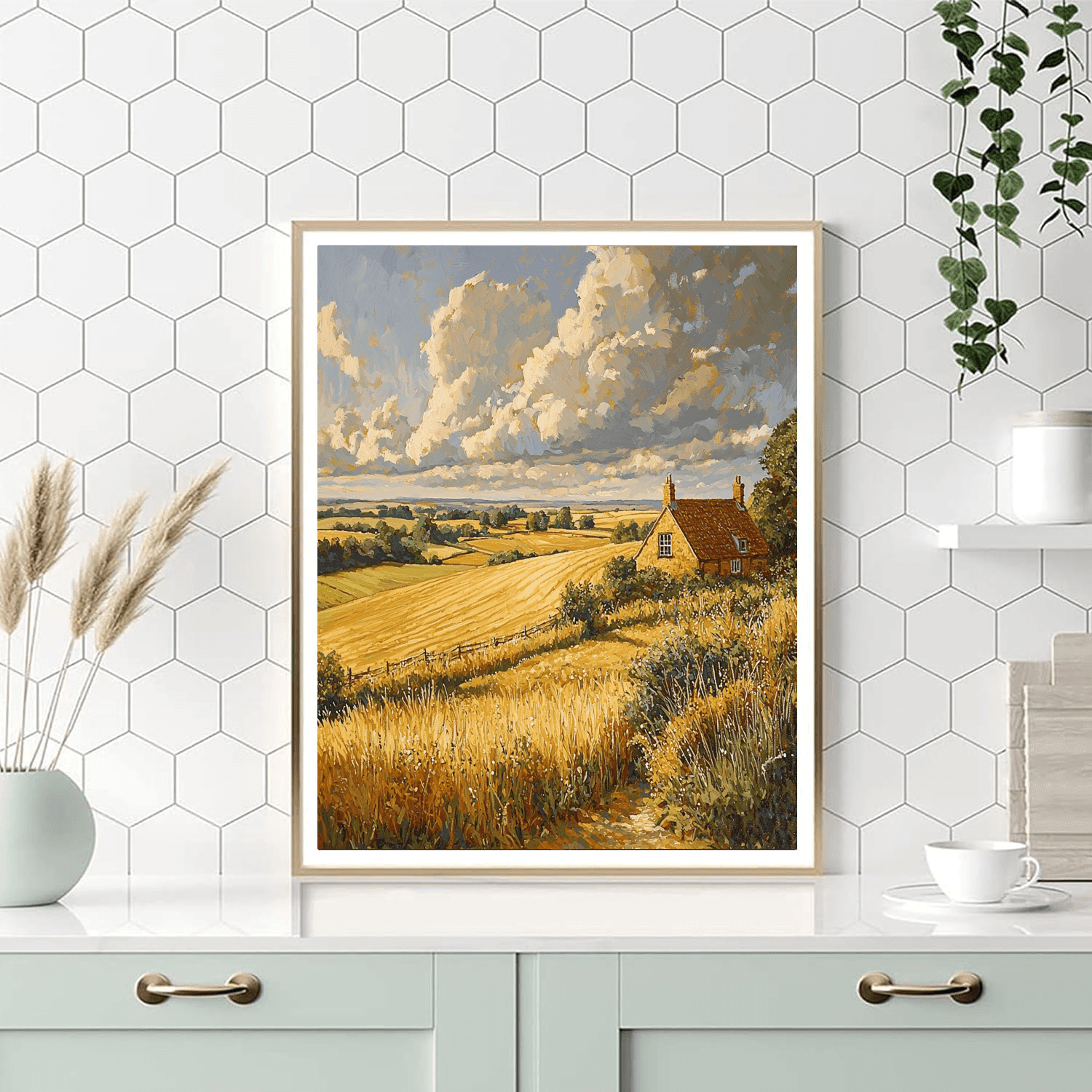 John Constable Inspired Timeless Countryside  Paint By Color