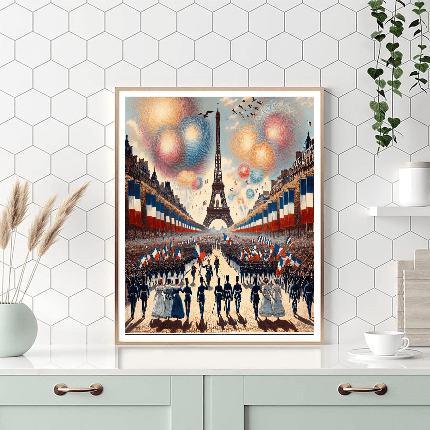 Bastille Day Celebrations - Paris Paint By Numbers Art