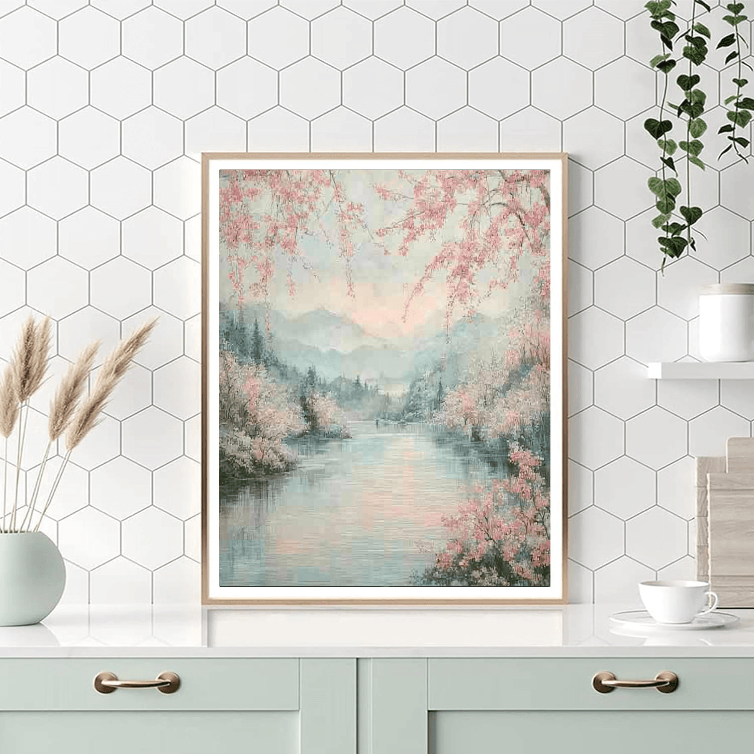 Hiroshige Inspired Springtime Whispers  Paint By Numbers Kits