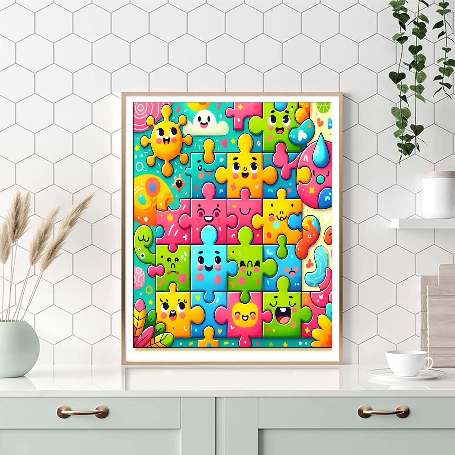 Joyful Jigsaw Numbered Painting Kits