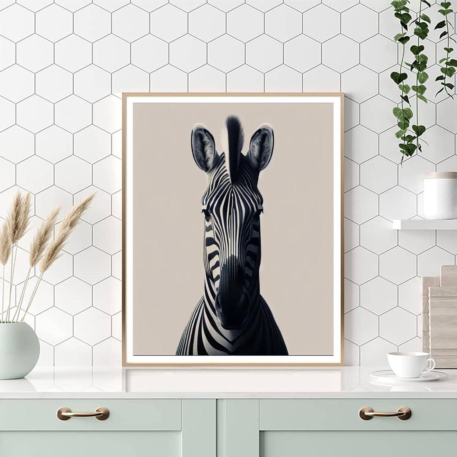 Zebra's Stripes Enigma DIY Paint By Numbers