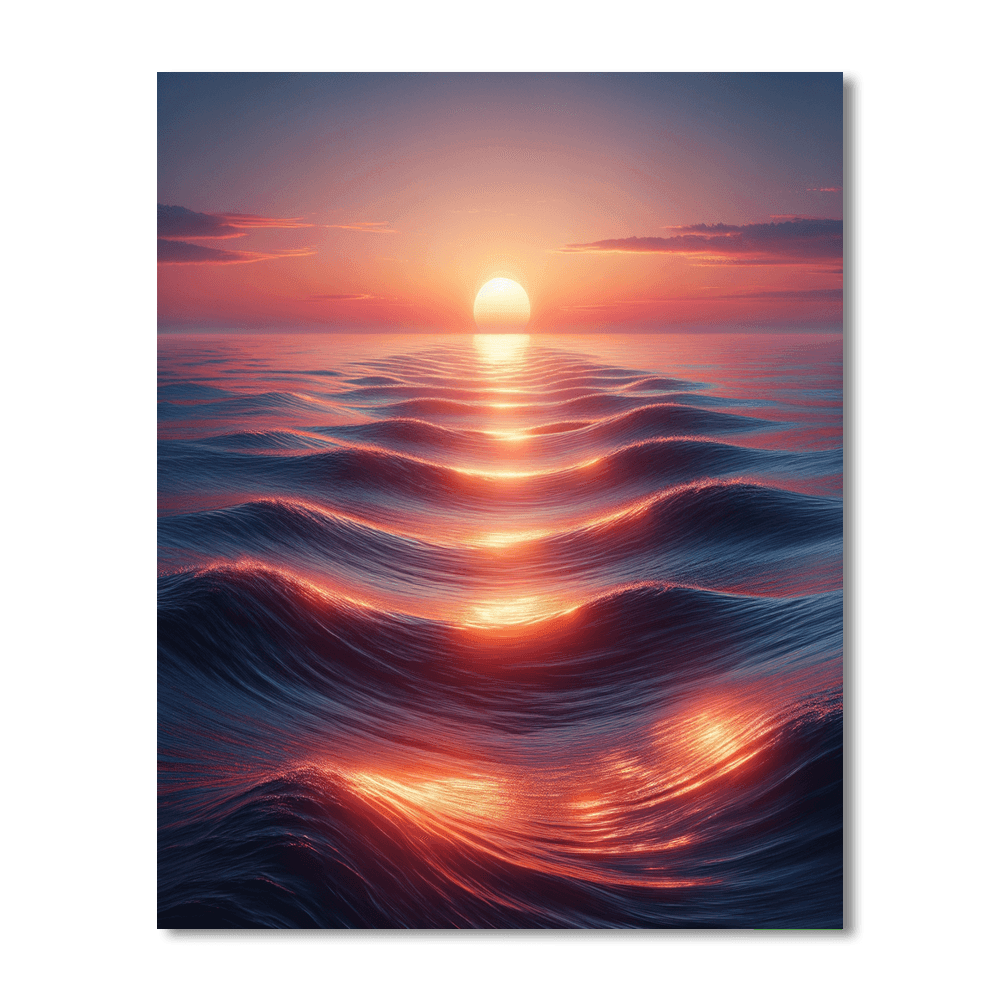 Ocean Horizon Glow Paint By Number