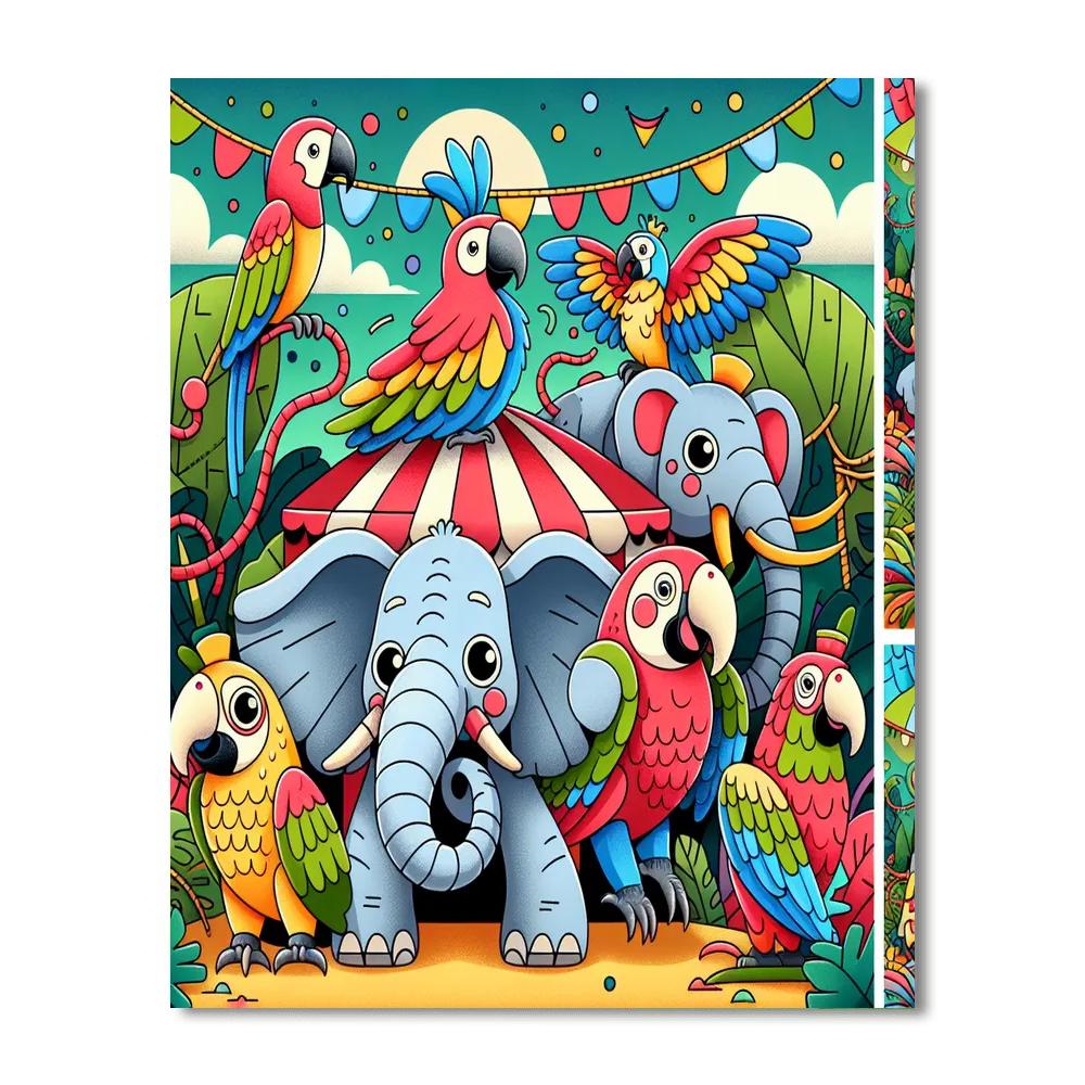 Colorful Carnival Of The Jungle Paint By Numbers Kits