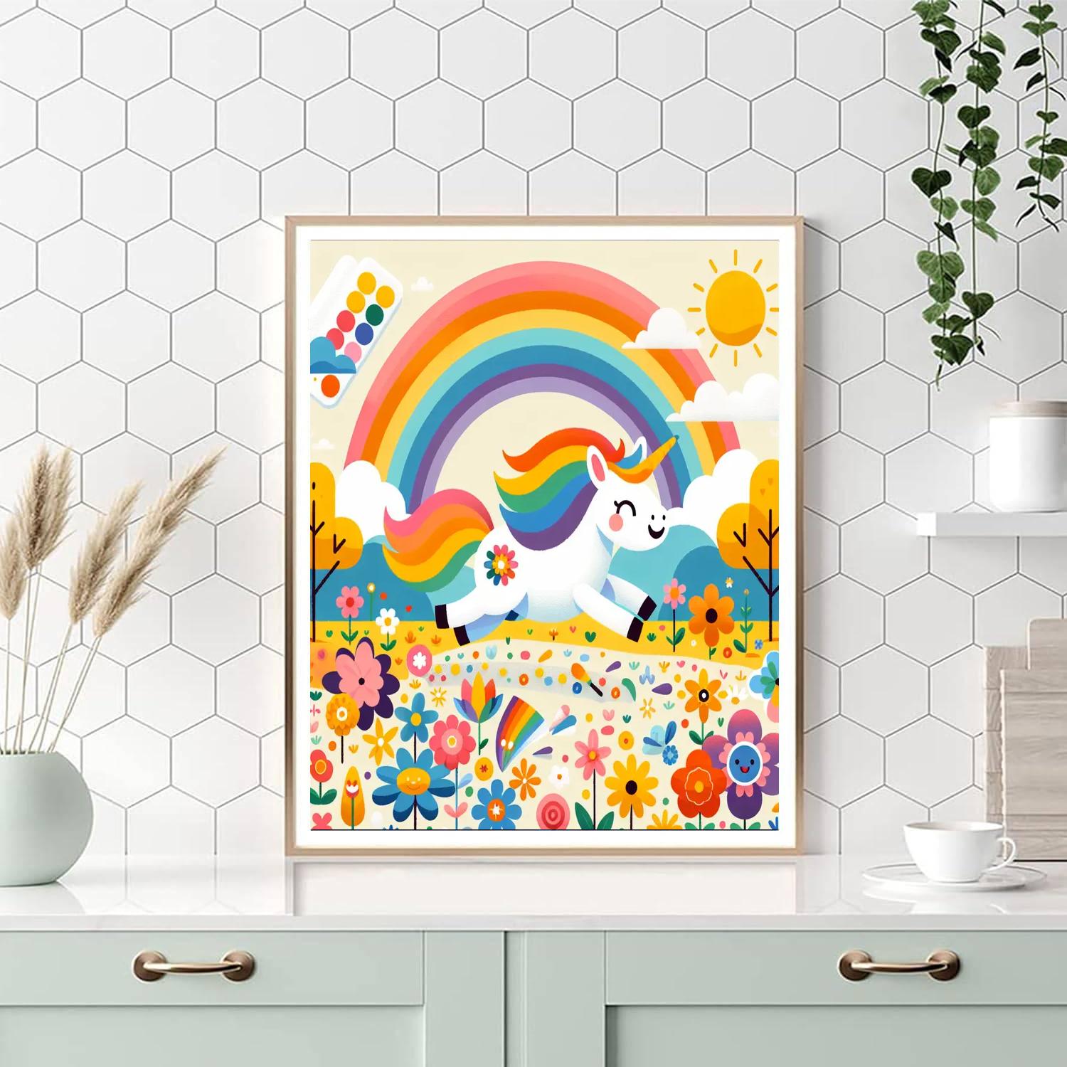 Unicorn Valley Paint By Numbers Art