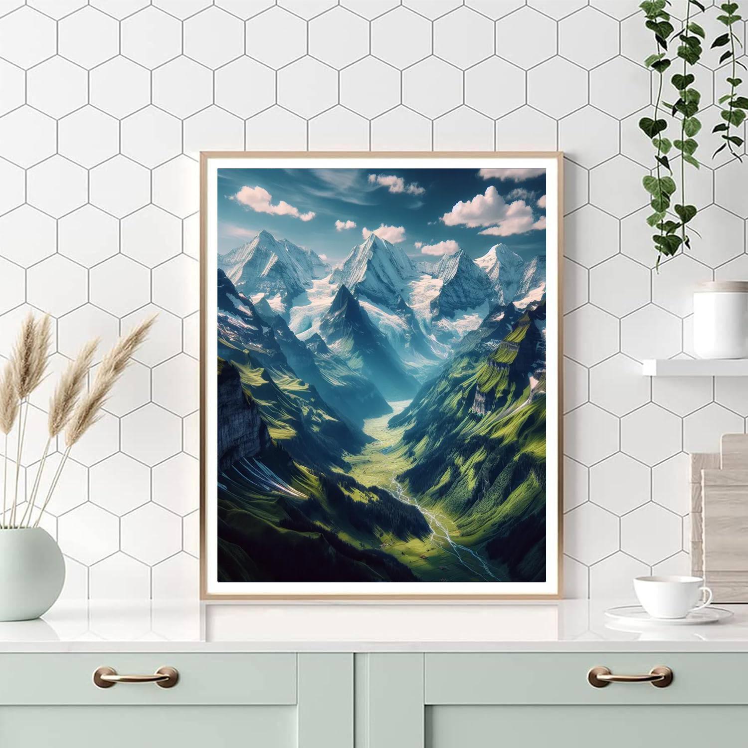 Enchanted Alpine Escape Painting By Numbers Kit