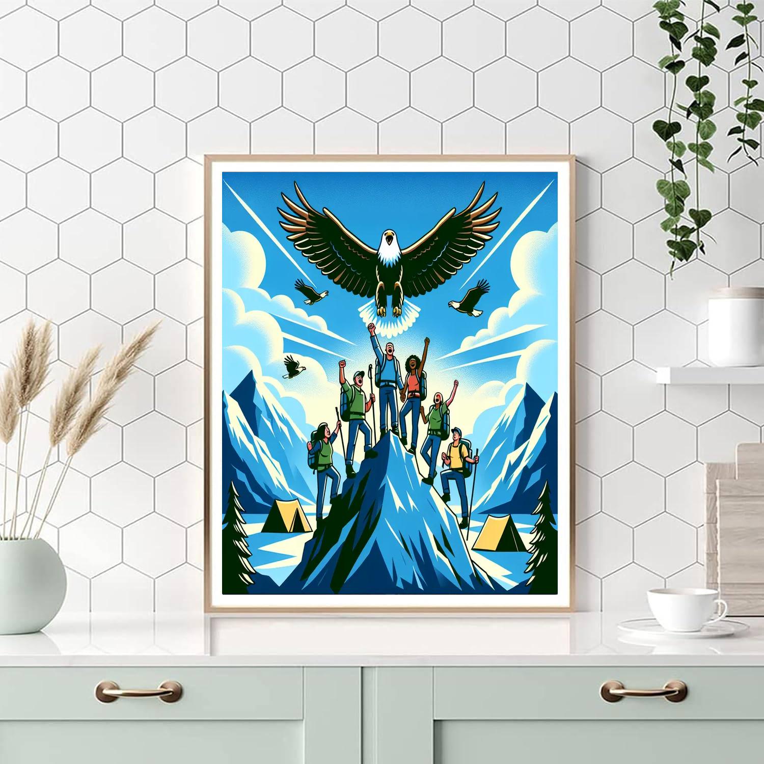 Mountain Top Adventure Number Painting