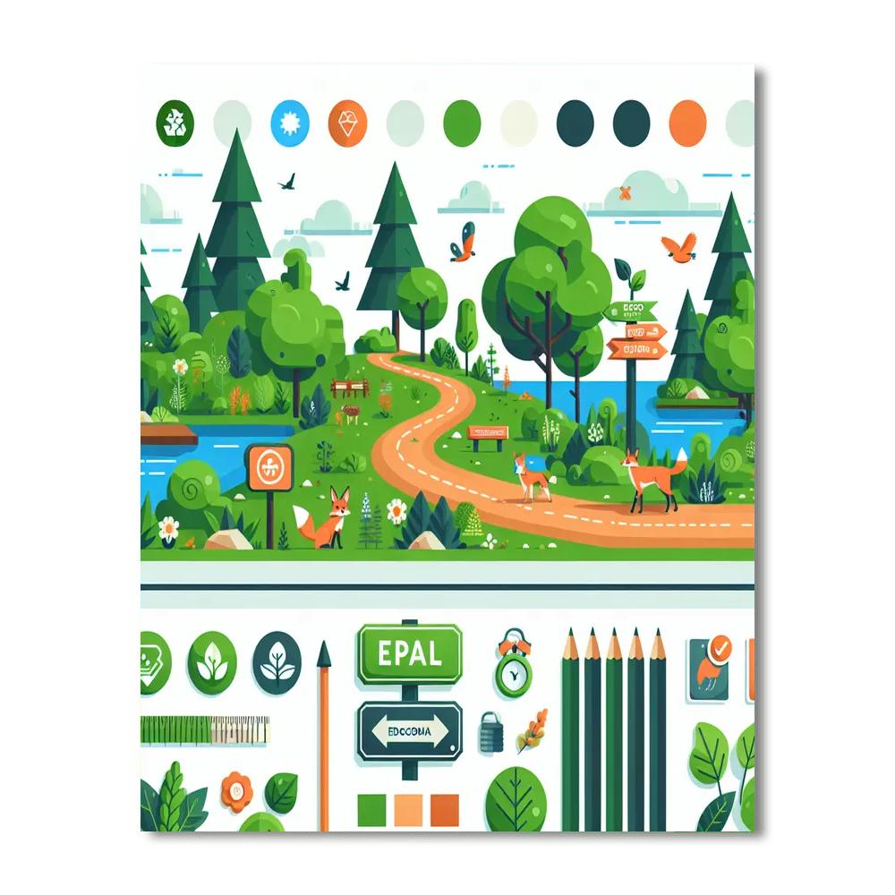 Eco Adventure Trail Paint By Number