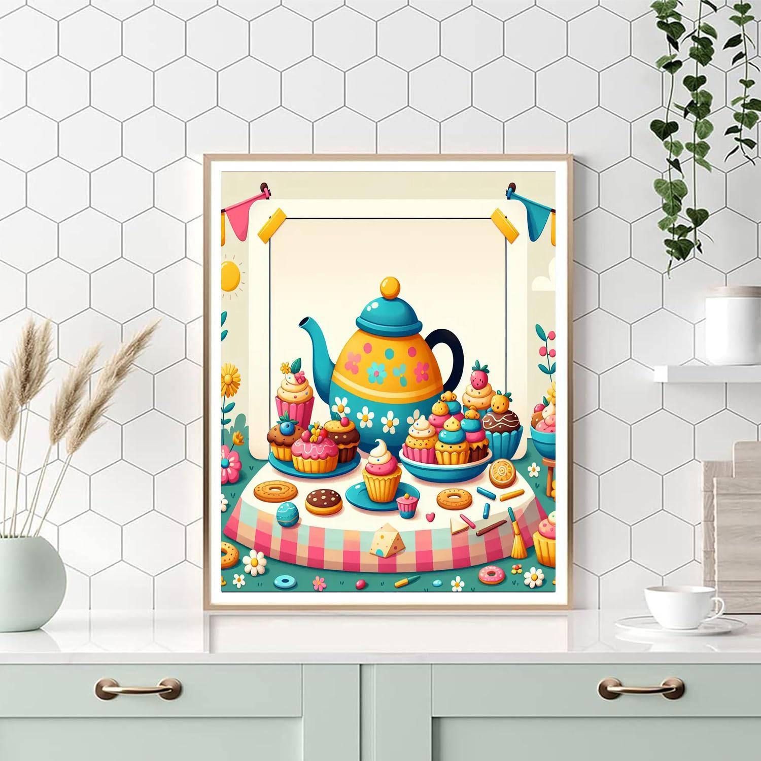 Time For Tea DIY Paint By Numbers